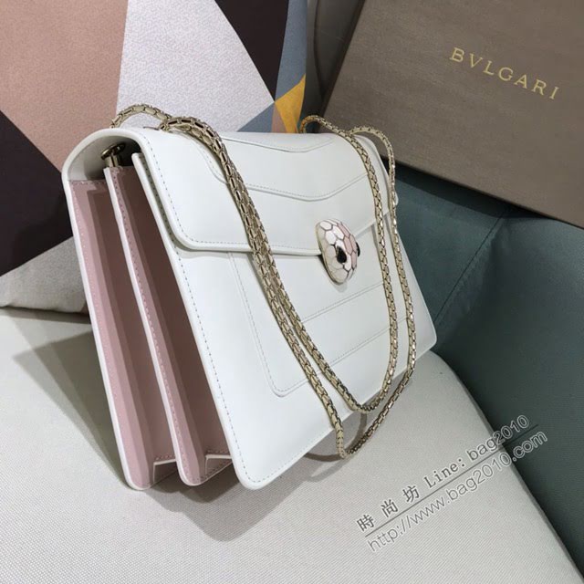 Bvlgari女包 寶格麗爆款Serpenti雙層琺瑯蛇頭包 B35362 Bvlgari鏈條肩背女包  fyd1490